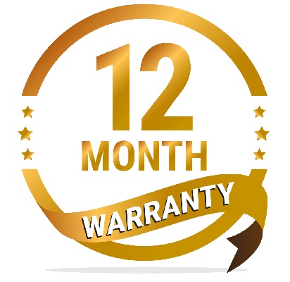 12 Month Warranty